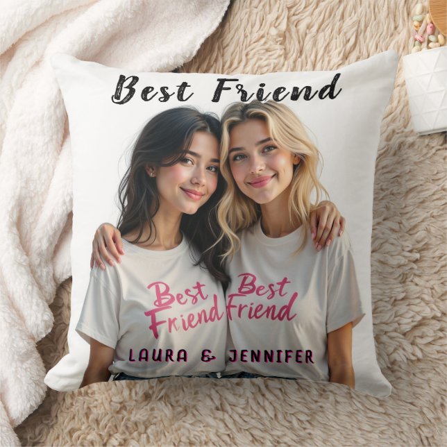 Best Friends With inspirational Quote Cushion (Blanket)