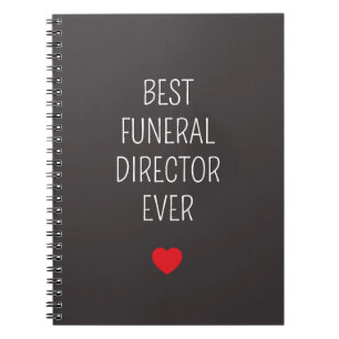 Best funeral director ever gifts birthday notebook