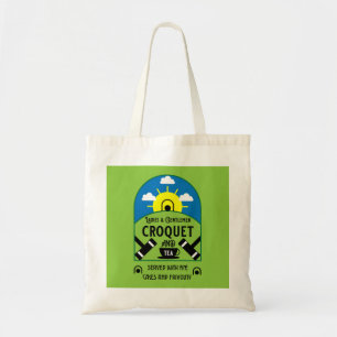 Best Funny Croquet Game Tote Bag