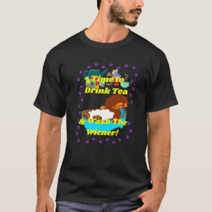 Best Funny Dachshund Fan Wiener Dog Tea Party Love T-Shirt