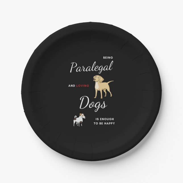 Best Funny Gift Idea for Paralegal  Paper Plate (Front)