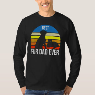 Best Fur Dad Ever Vintage Retro Dog And Cat Owner T-Shirt