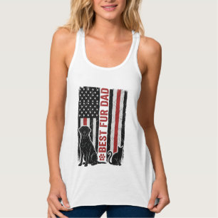 Best Fur Dad Vintage Flag Dog Cat Shirt Design_1