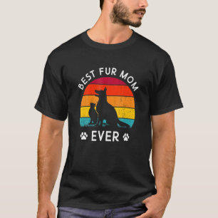 Best Fur MOM Ever Vintage Retro Dog And Cat Owner T-Shirt