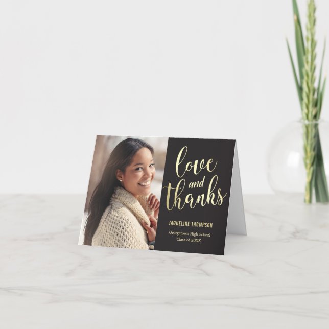 Best Future EDITABLE COLOR Graduation Thank You (Front)