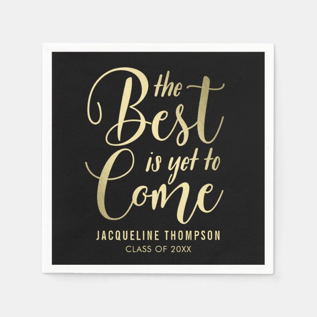 Best Future Graduation Party Napkins (Front)