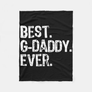 Best G-daddy Ever Funny Cool Grandpa Gdaddy Fleece Blanket
