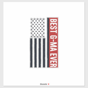 Best G-Ma Ever Patriotic Flag Vector Design_1