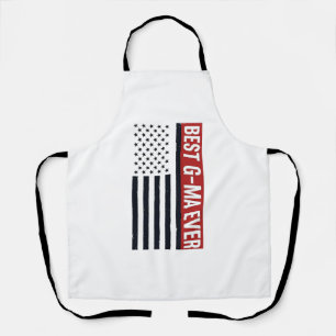 Best G-Ma Ever Patriotic Flag Vector Design_1 Apron