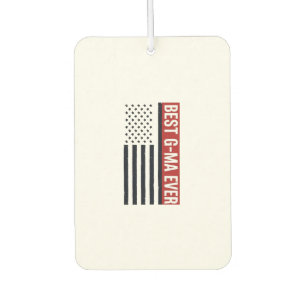 Best G-Ma Ever Patriotic Flag Vector Design_1 Car Air Freshener