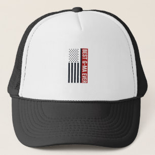 Best G-Ma Ever Patriotic Flag Vector Design_1 Trucker Hat