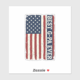 Best G-PA Ever Patriotic Flag Vintage Shirt Design