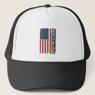 Best G-PA Ever Patriotic Flag Vintage Shirt Design Trucker Hat