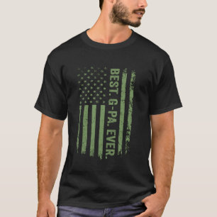 Best G-pa Ever US American Flag For Grandpa Father T-Shirt