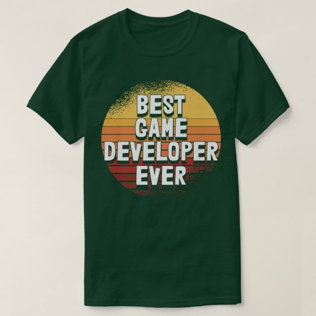 Best Game Developer Ever - Gamer Gaming Nerd Video T-Shirt (Design Front)