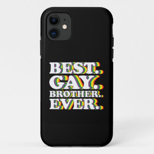 Best Gay Brother Ever Family LGBTQ Pride Rainbow Case-Mate iPhone Case