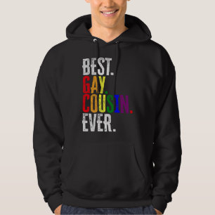 Best Gay Cousin Ever LGBT Pride Gay Cousin Gift Hoodie