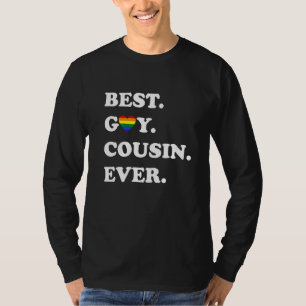 Best Gay Cousin Ever Lgbtq Gay Pride T-Shirt