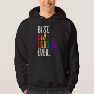 Best Gay Cousin Ever Rainbow Lgbt Pride Hoodie