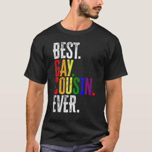 Best Gay Cousin Ever Rainbow Lgbt Pride T-Shirt