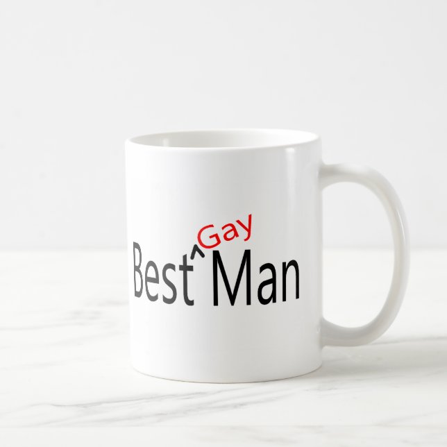 Best Gay Man Wedding Coffee Mug (Right)