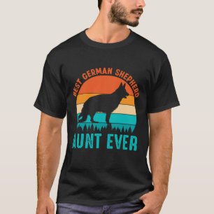 Best German Shepherd AUNT EVER Vintage T-Shirt