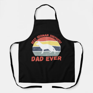 Best German Shepherd dad ever quote Funny Shepherd Apron