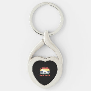 Best German Shepherd dad ever quote Funny Shepherd Key Ring