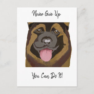 Best German Shepherd Dog Never Give Up Postcard