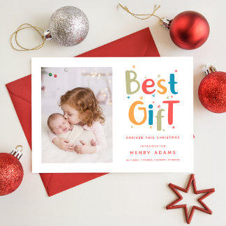 Best Gift Arrived This Christmas Announcement