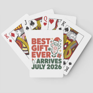 Best Gift Arrives in July 2026 Christmas Couples Playing Cards
