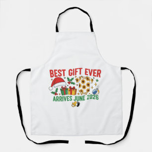 Best Gift Arrives in June 2026 Christmas Couples Apron