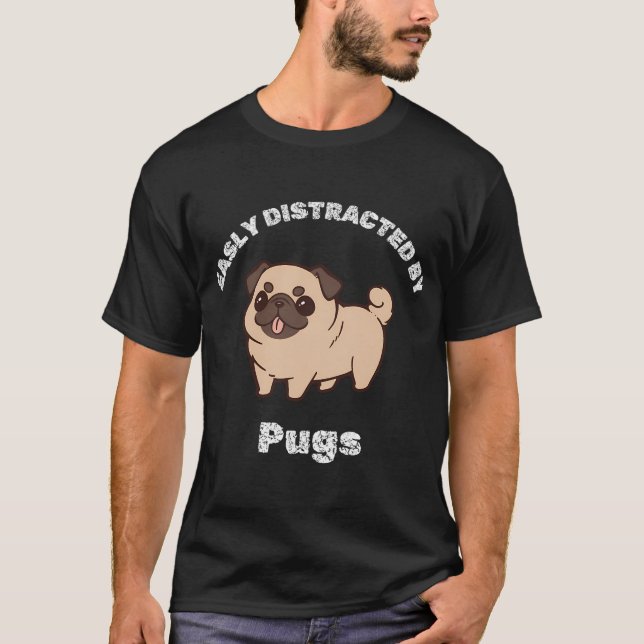 Best Gift Ever â€“ Cute Pug with Bow T-Shirt (Front)