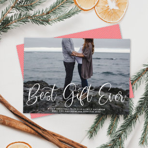 Best Gift Ever Baby Pregnancy Holiday Photo