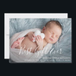 BEST GIFT EVER | birth announcement card<br><div class="desc">A baby boy holiday announcement card with a lovely photo and text.</div>