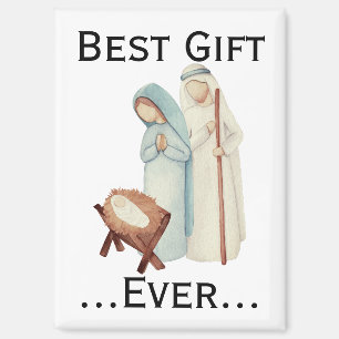 Best Gift Ever Christmas Nativity Figurines Magnet