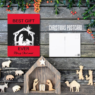 Best Gift Ever Nativity Christmas Postcard