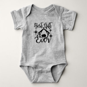 Best Gift Ever Nativity Scene Baby Bodysuit