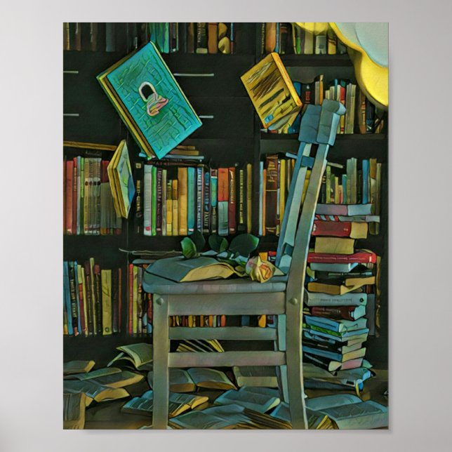 Best gift for book lovers poster (Front)