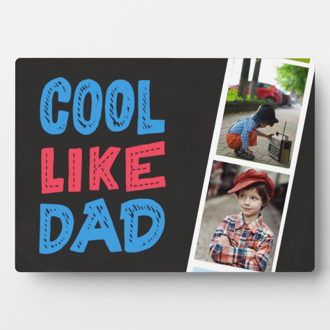 BEST Gift for DADS! Add Photos- Fathers Love This Plaque (Front)