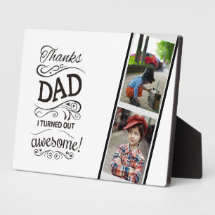 BEST Gift for DADS! Add Photos- Fathers Love This Plaque