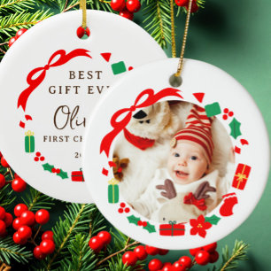 Best Gift Girl First Christmas Ceramic Tree Decoration