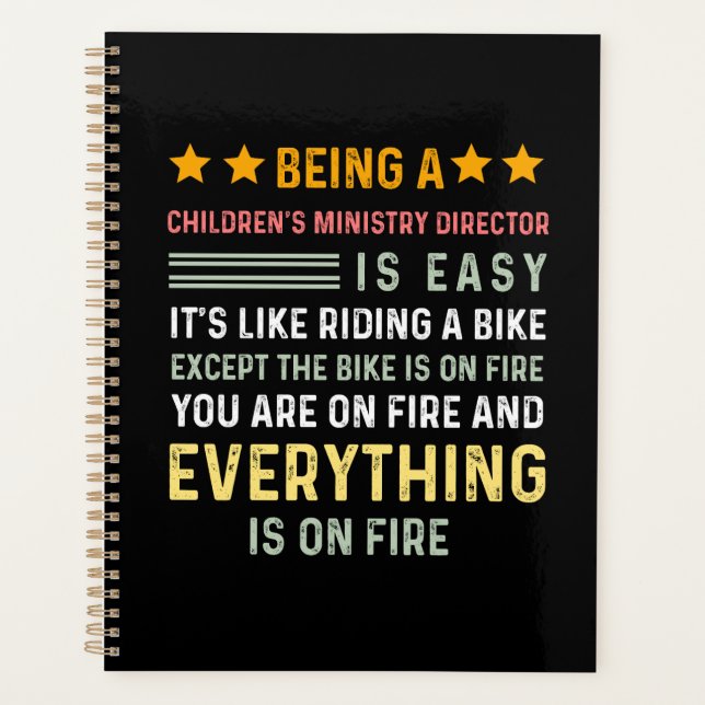 Best gift ideas for children's ministry director planner (Front)