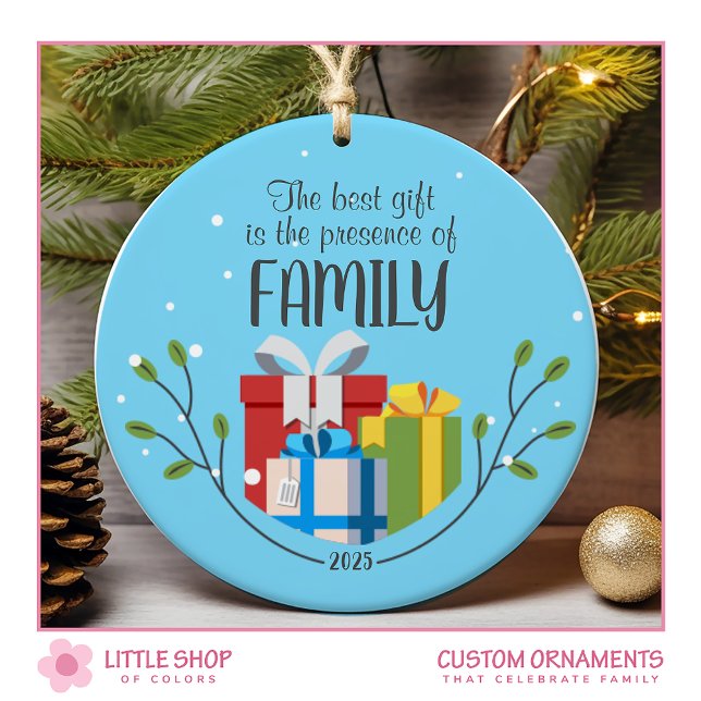 Best Gift is Family Customisable Photo Ceramic Tree Decoration (Creator Uploaded)