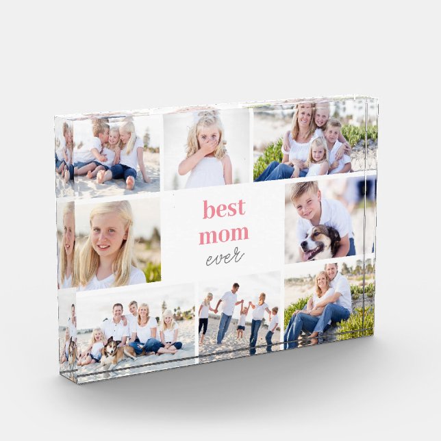 Best Gift Personalised Colour Acrylic Photo Block (Left)