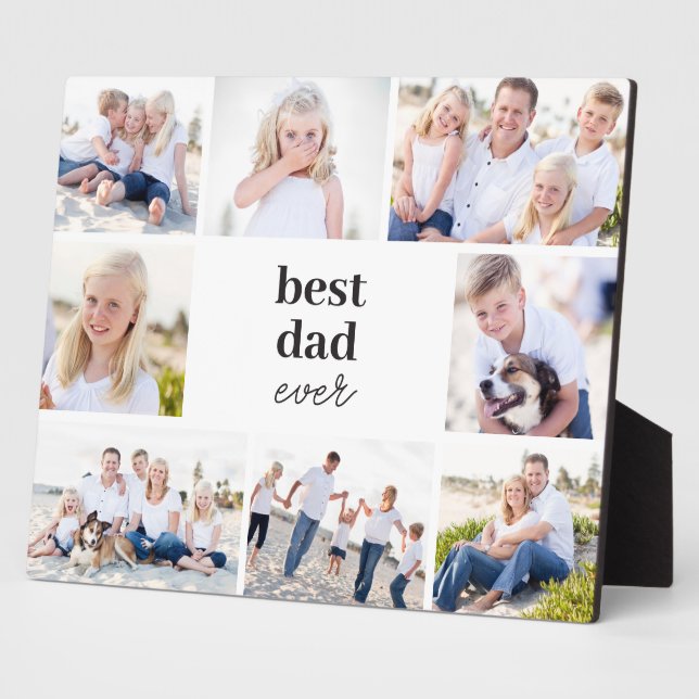 Best Gift Personalised Colour Photo Desktop Plaque (Side)