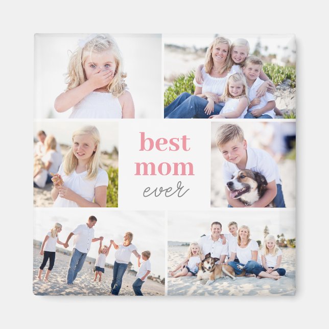 Best Gift Personalised Colour Photo Magnet (Front)