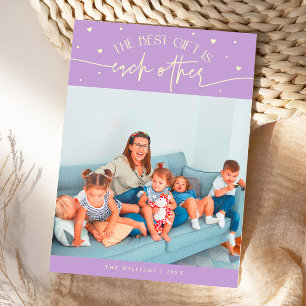 Best Gift Wisteria Lemon Valentines Day Photo Holiday Card