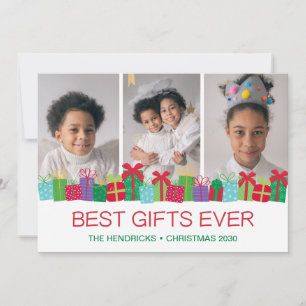 Best Gifts Ever 3 Photo  Holiday Card