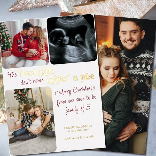 Best Gifts Family of 3 Photo Christmas Pregnancy (Creator Uploaded)
